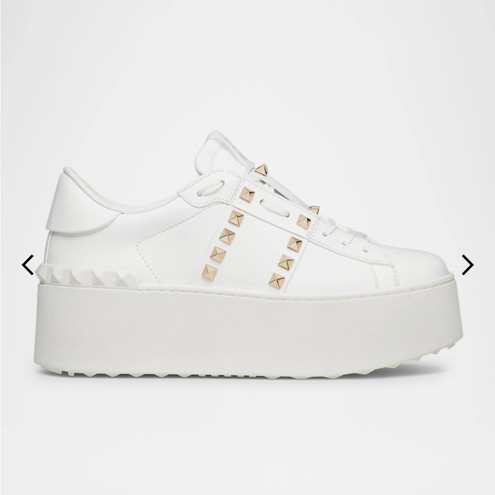 Valentino Rockstud Untitled White Sneakers